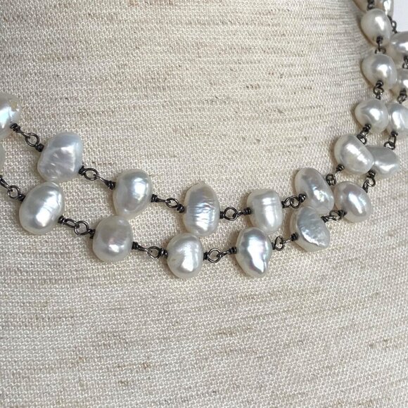 Sterling Silver 925 Silpada N1368 Fresh Catch 32" 9MM Freshwater Pearl Necklace - Picture 16 of 16